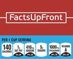 Facts Up Front is a voluntary US front-of-pack labeling scheme
