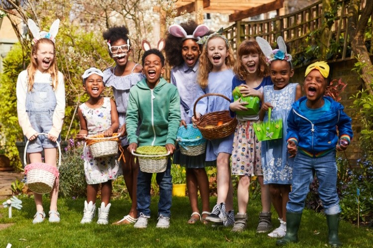 Kids on an Easter egg hunt Getty Looks Like Me