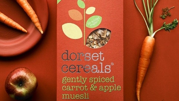 Dorset Cereals has launched its limited edition carrot and apple muesli in the UK. Pic: Dorset Cereals