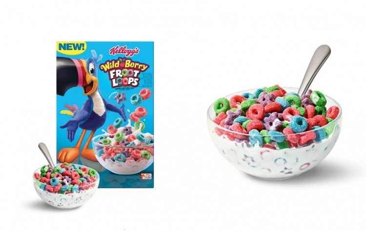 Kellogg's Froot Loops have received a facelift. Pic: Kellogg
