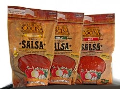 Salsa pouches have been one output of the project