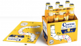 Ths Corona Light carton makes a game of beer drinking.