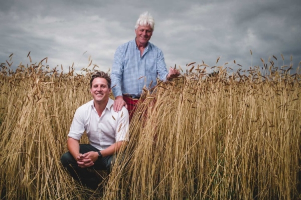 Both father (Paul) and son (Bertie) are passionate about regen ag