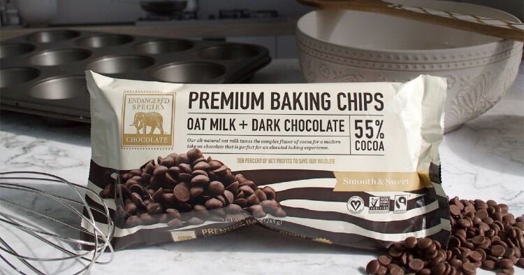 Endangered Species Chocolate expands oat milk line into baking aisle