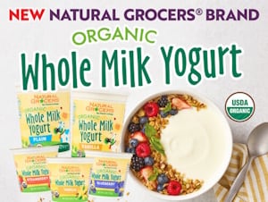 Natural Grocers whole milk yogurt