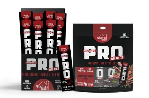 Wenzel’s Farm has downsized its Wenzel’s Pro Snack Sticks