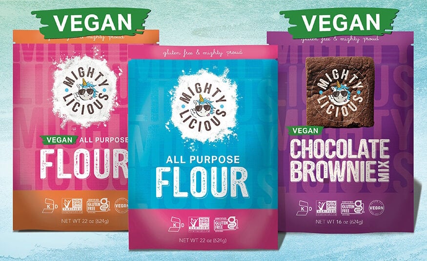 Mightylicious vegan and gluten-free flour