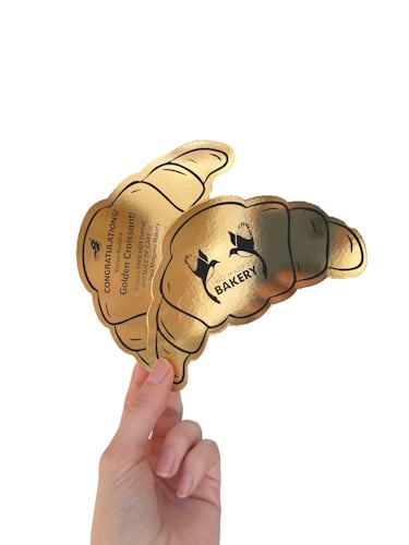 Two Magpie's ‘Willa Wonka style’ Golden Croissant