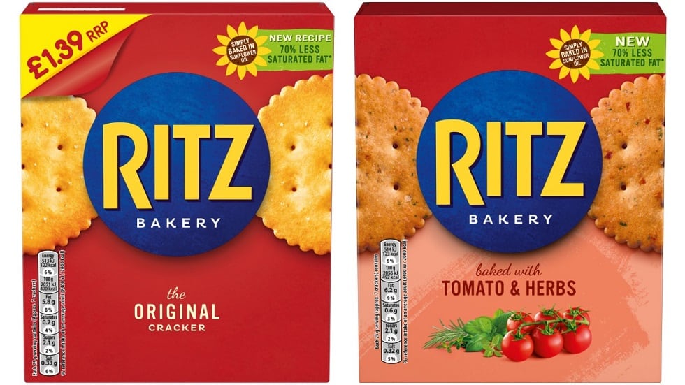 Mondelēz cuts saturated fat in Ritz crackers by 70%; launches new flavor and pack size