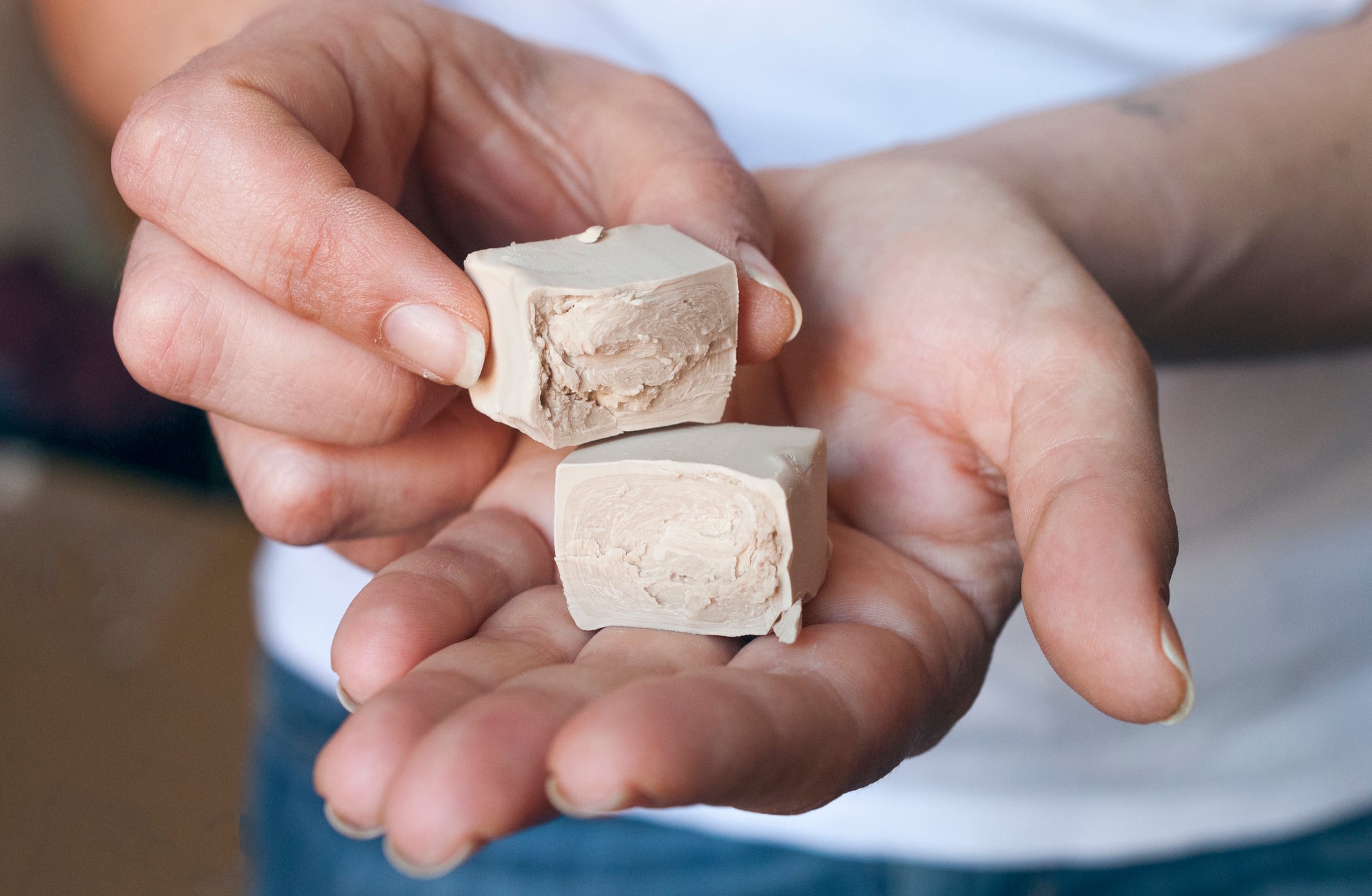 Chef holds a brewer's yeast stick in her hands Cristian Storto Fotografia GettyImages