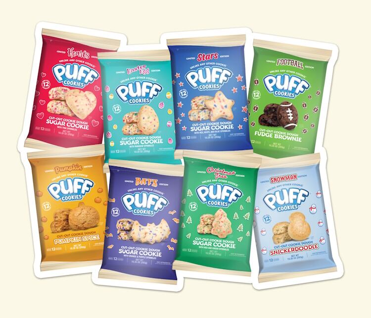 Puff Cookies seasonal cut-outs