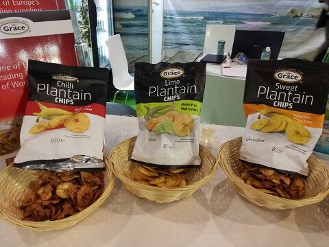 Green banana chips