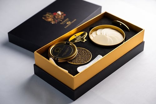 The Fat Duck's White Chocolate & Exmoor Caviar pairing