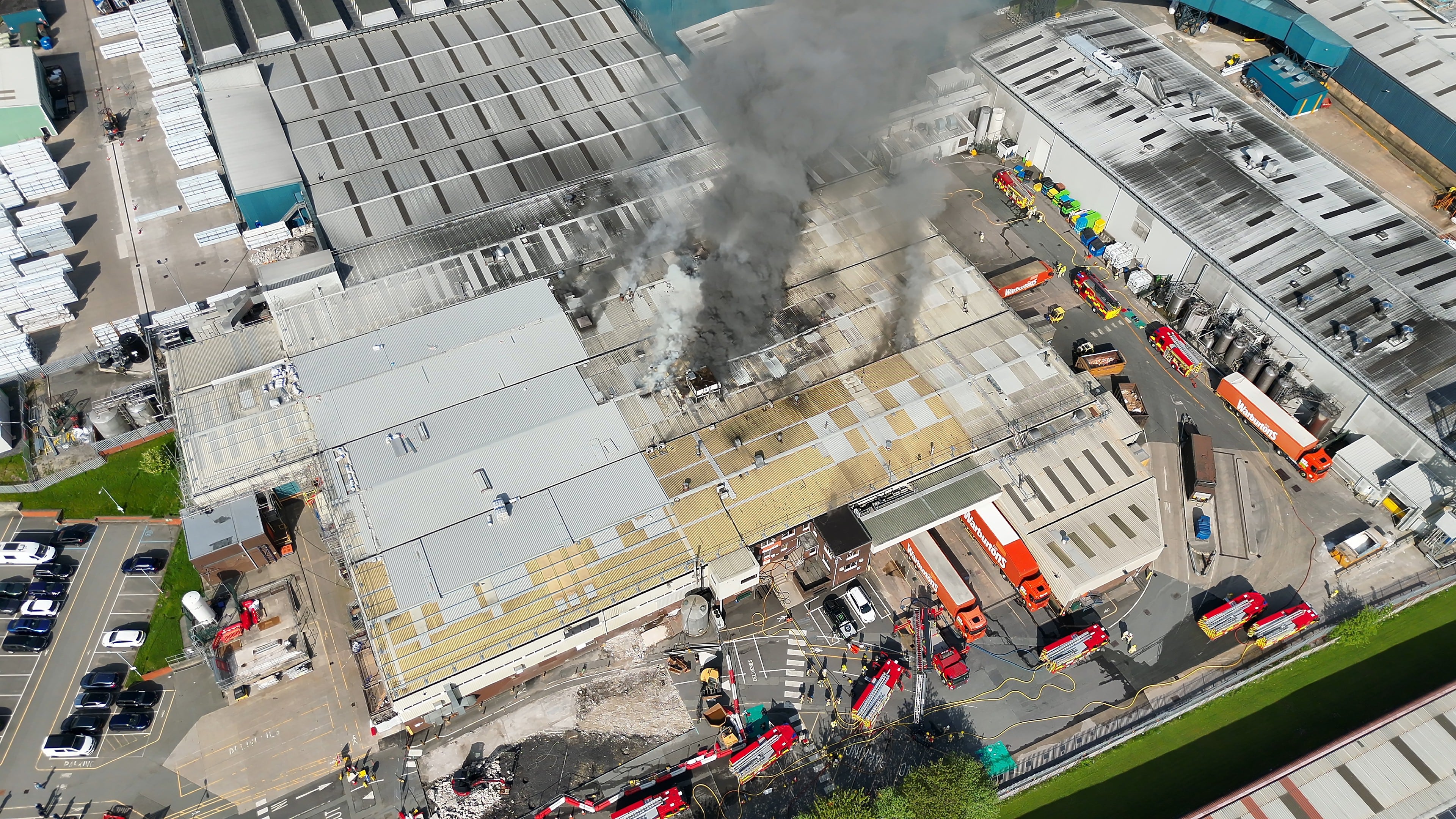 Fire service reveals what caused Warburtons Burnley blaze