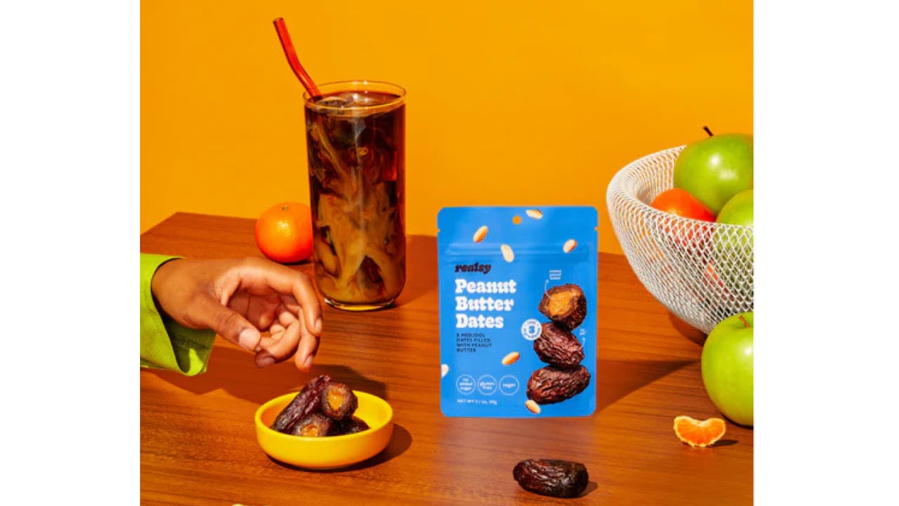 Realsy kicked off 2026 by adding PB&J-flavored variety to its lineup of stuffed medjool dates.