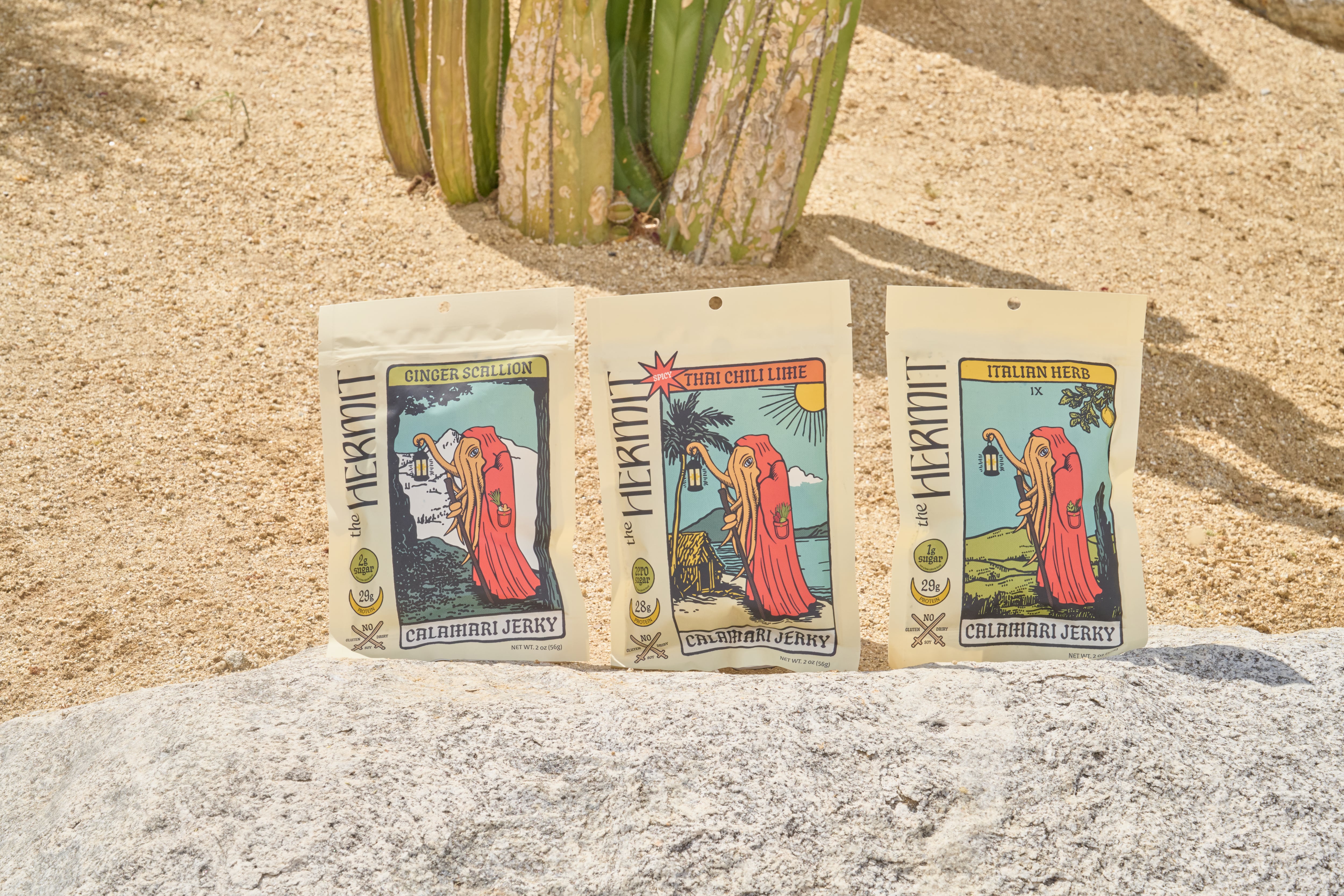 Sustainable squid snacks: How The Hermit is disrupting the jerky category