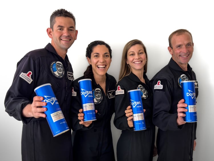 The Polaris Dawn crew took the crunch into orbit with specially formulated Zero Gravity Cool Ranch Doritos Minis.