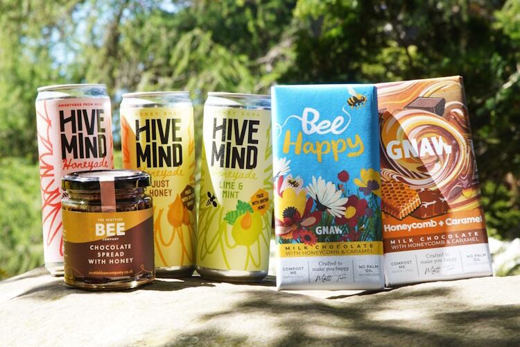 Gnaw Chocolate, Hive Mind Mead & Brew Co and Scottish Bee Co