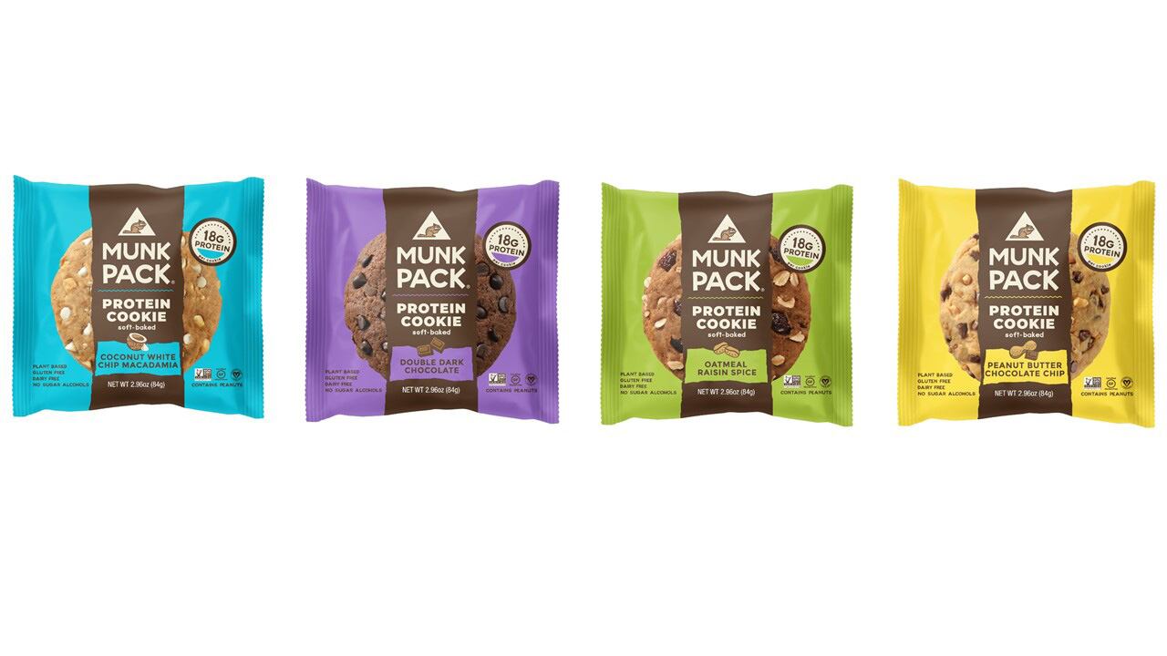 Munk Pack rebrands its Protein Cookies packaging 