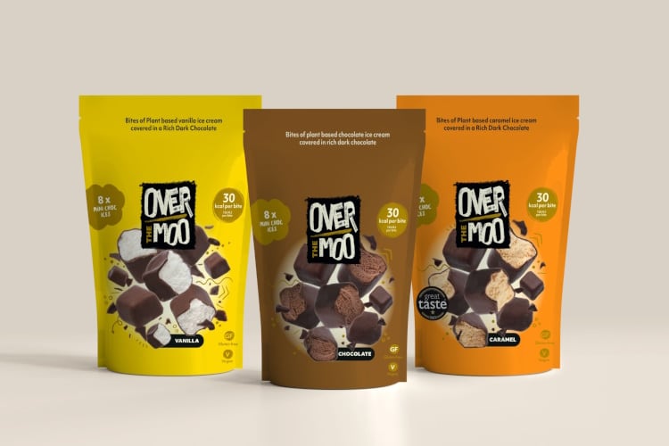 Over the Moo’s Chocolate Ice Cream Bites