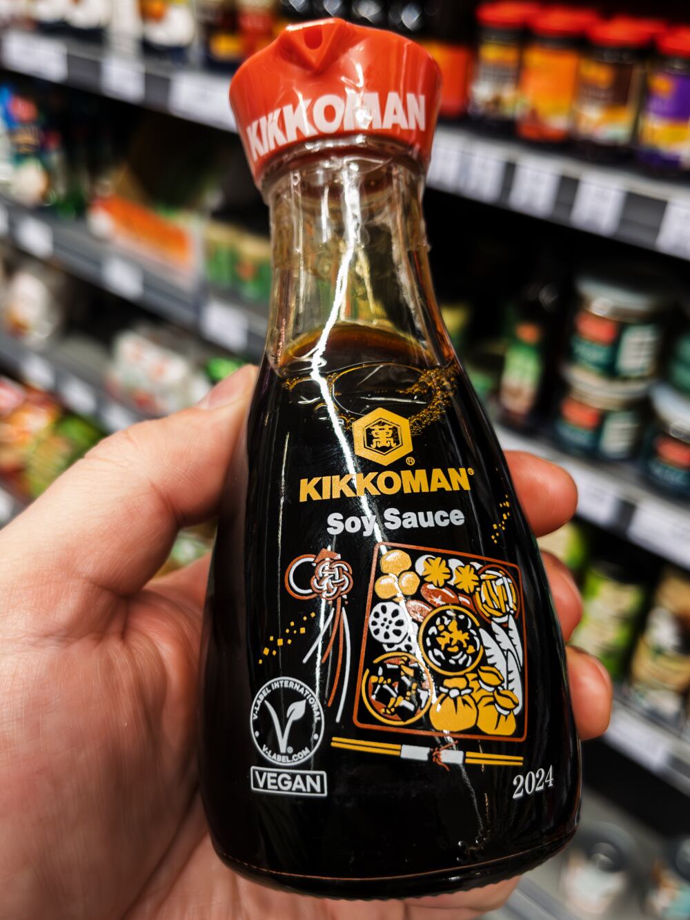 Kikkoman soy sauce brand representing Japanese fermentation expertise and global reach.