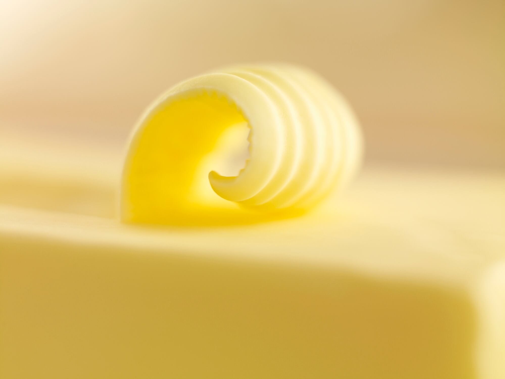 A curl of butter
