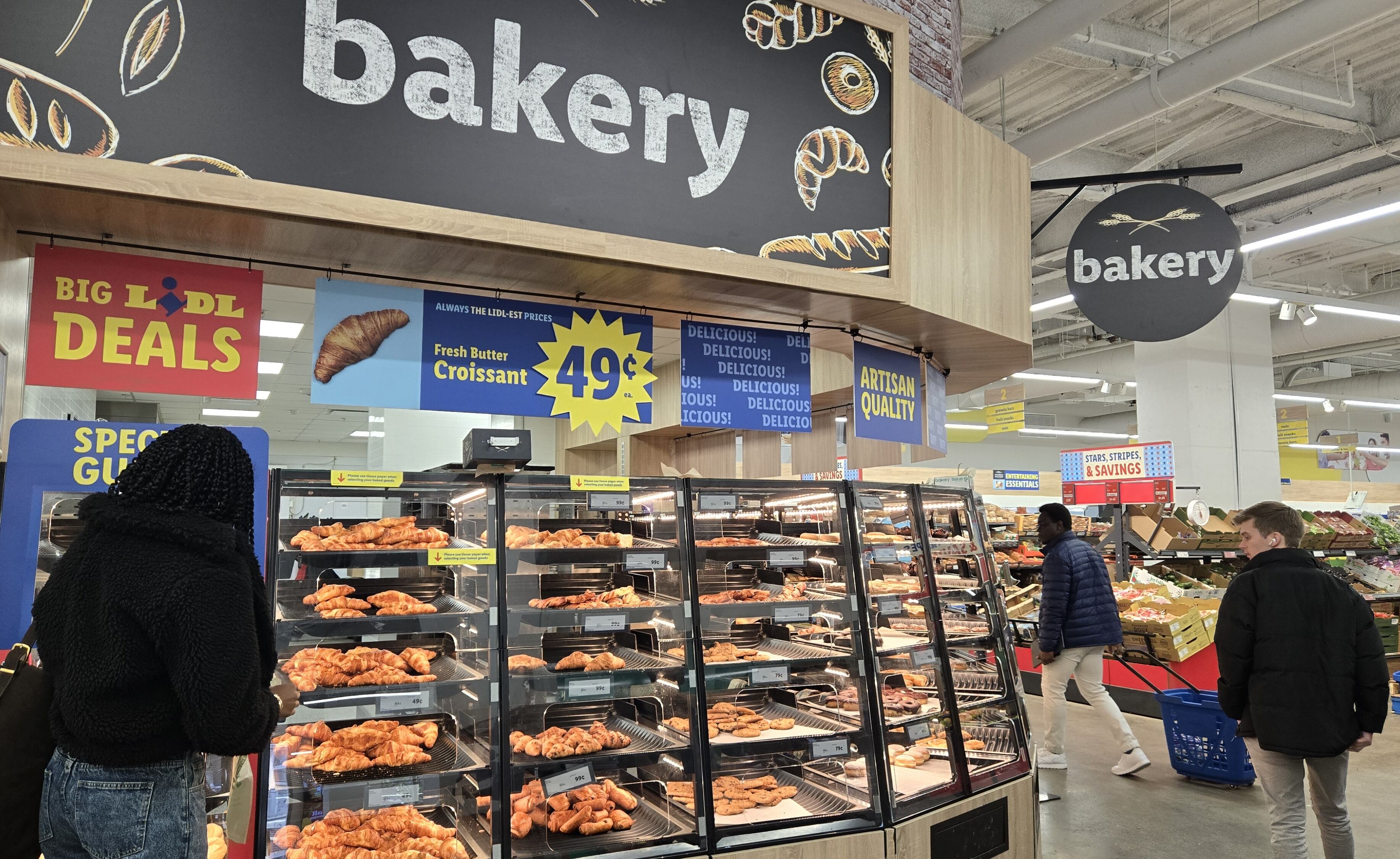 Lidl's bakery offers a selection of breads, cookies and other treats baked fresh in store daily.