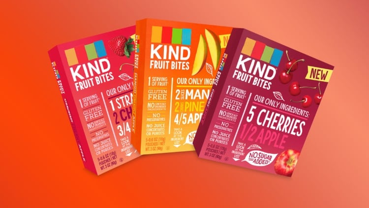 Kind Healthy Snacks fingers synthetic dyes for retail failure of its Fruit Bites