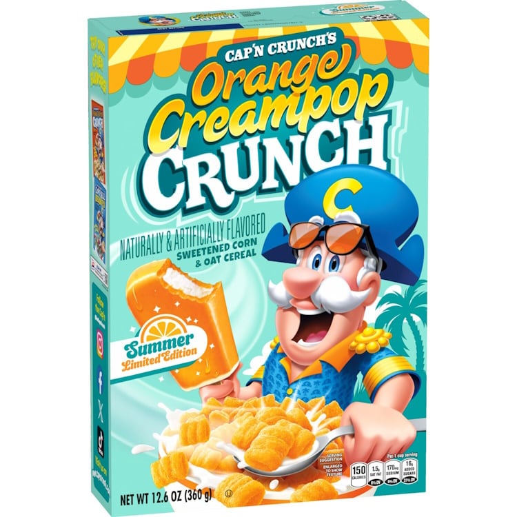 Cap 'n Crunch Orange Creampop Crunch cereal