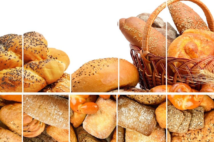 Panorama of bread