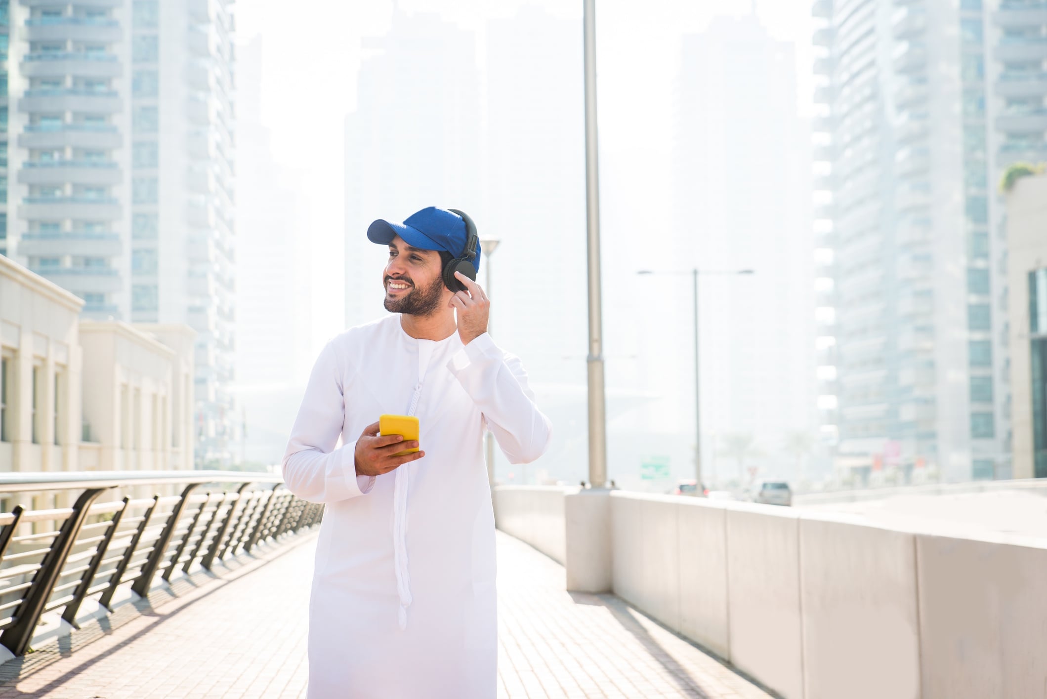Arabic man on the go in Dubai Diamond Dogs GettyImages