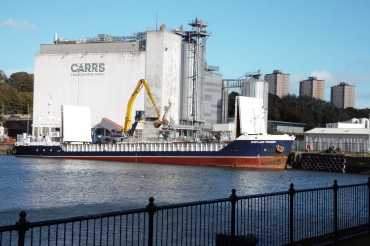 Greener alternative: Carr’s Flour Mills celebrates million tonne milestone by cargo ship