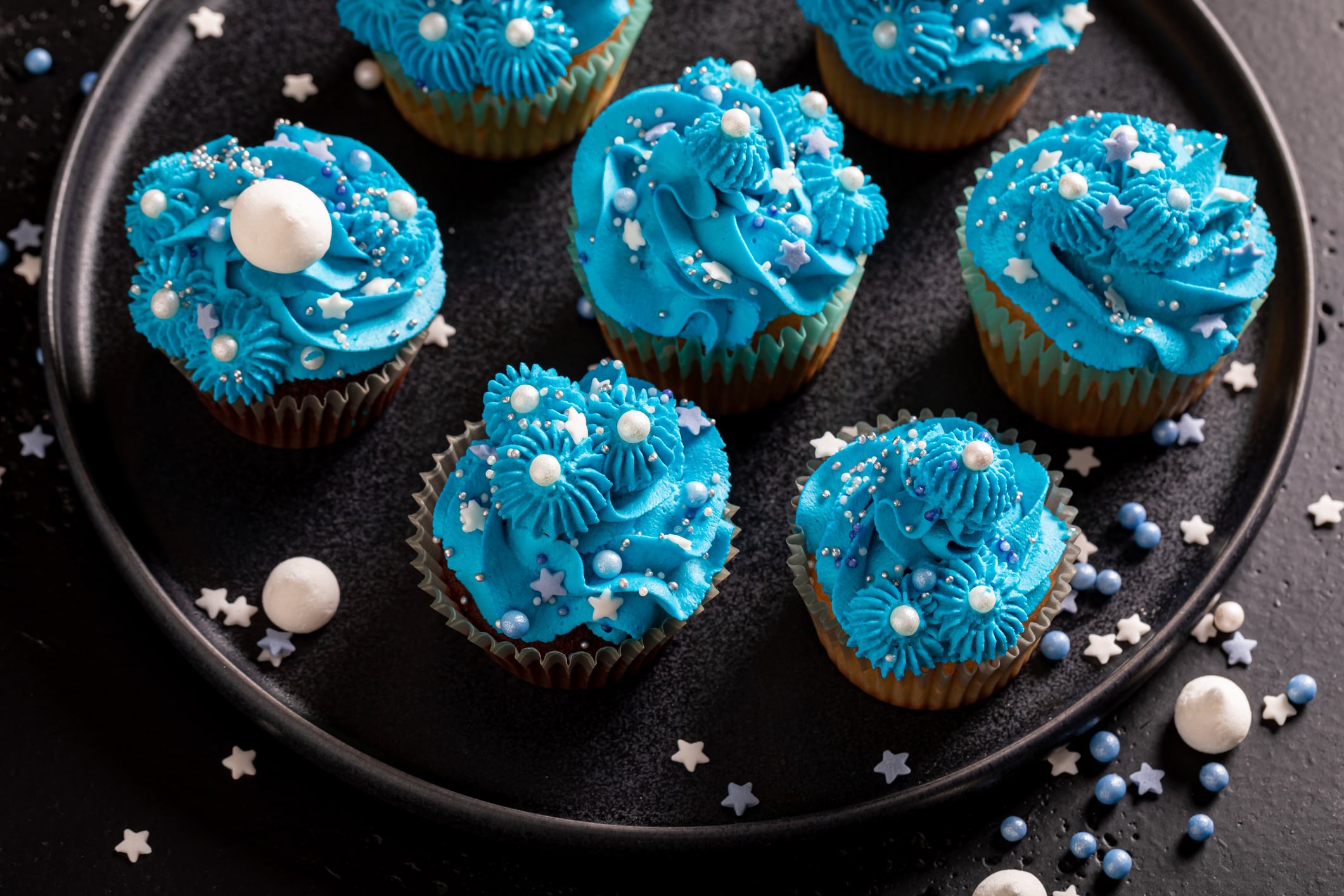 Blue cupcakes