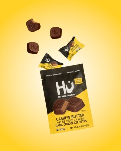 Hu Kitchen has expanded its Dark Chocolate Bites line with its Cashew Butter + Pure Vanilla Bean Bites