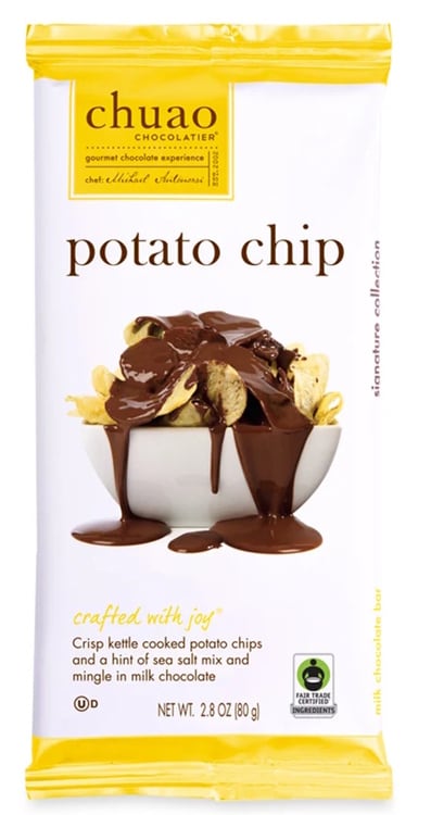 Chuao's Potato chips chocolate