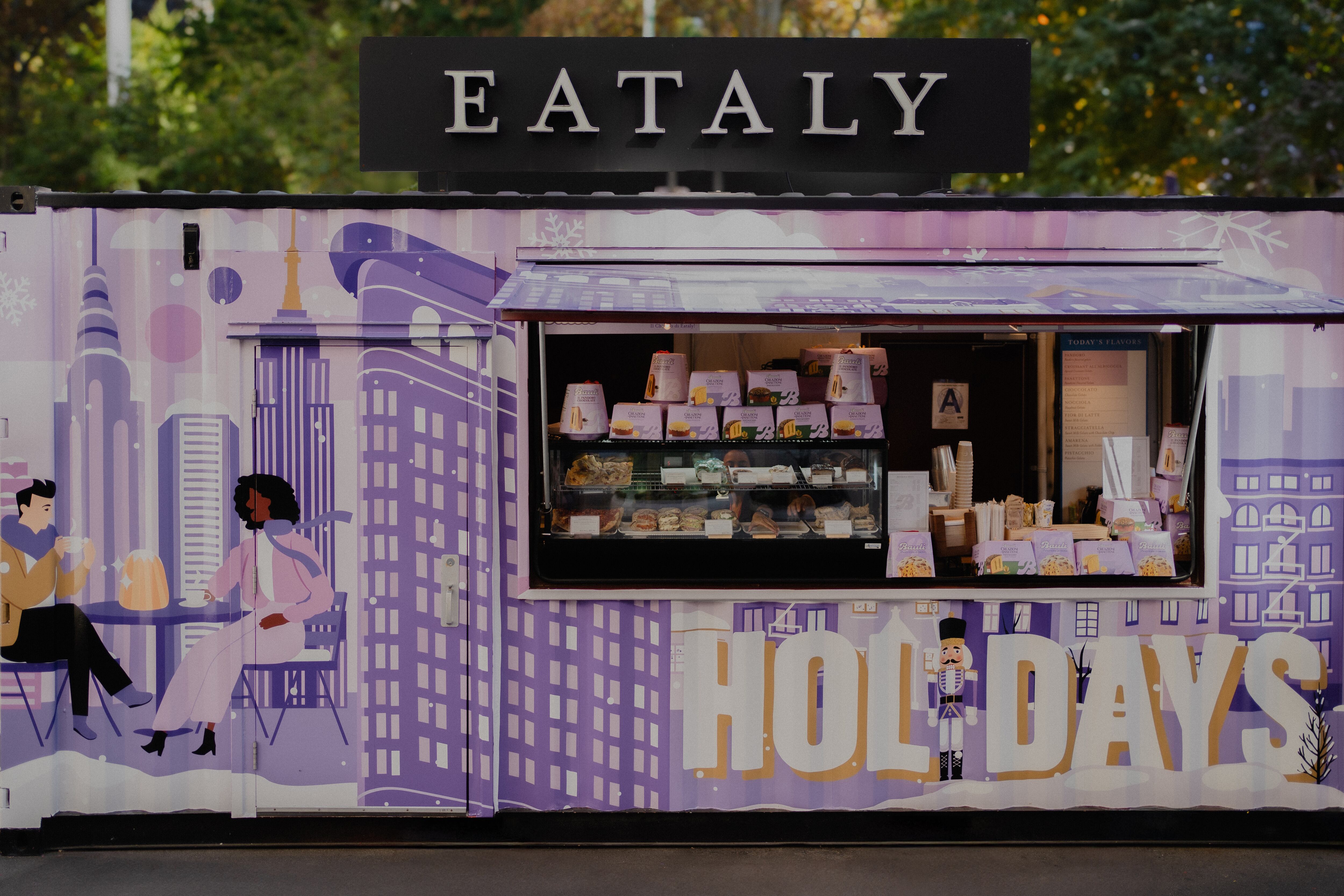 The Bauli Eataly holiday kiosk