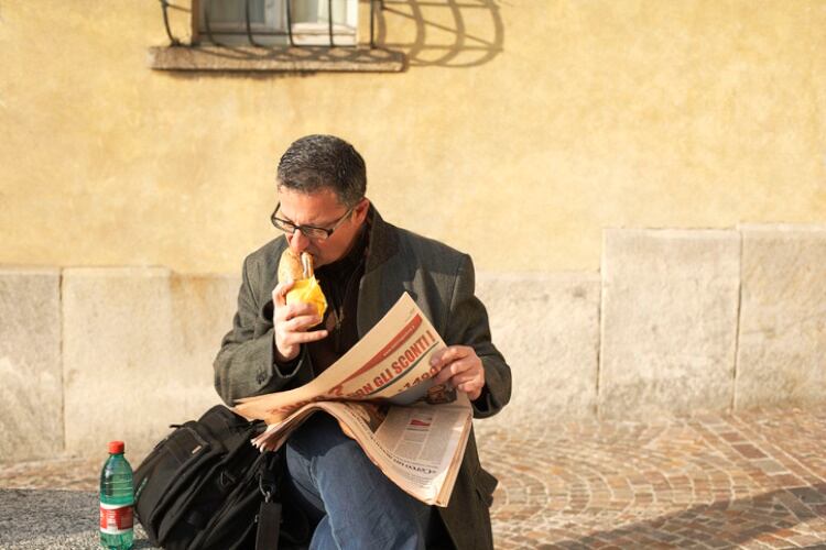 Reading the news Getty