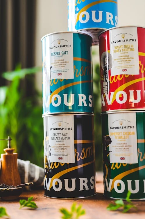 Savoursmiths' tins