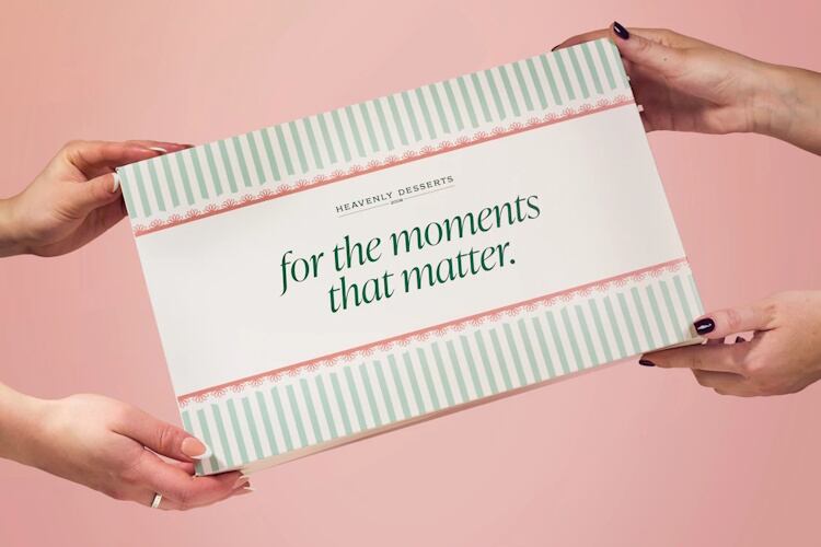 For moments that matter. Credit: Heavenly Desserts
