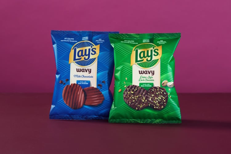 Lay's Wavy Chocolate-Dipped Crisps