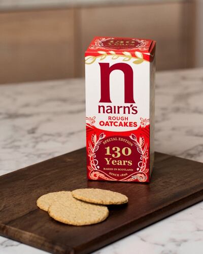 Nairn's Rough Oatcakes x Emily Hogarth 130th special edition design