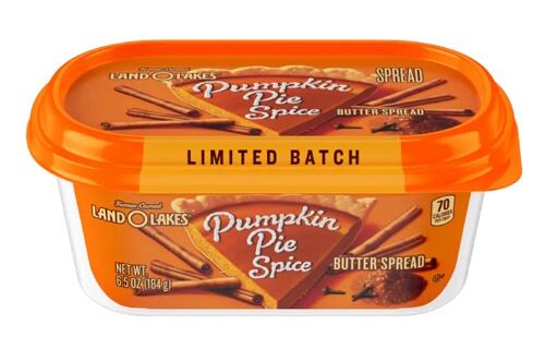 Land O Lakes has brought back its Pumpkin Pie Spice Butter Spread for a particularly brief appearance