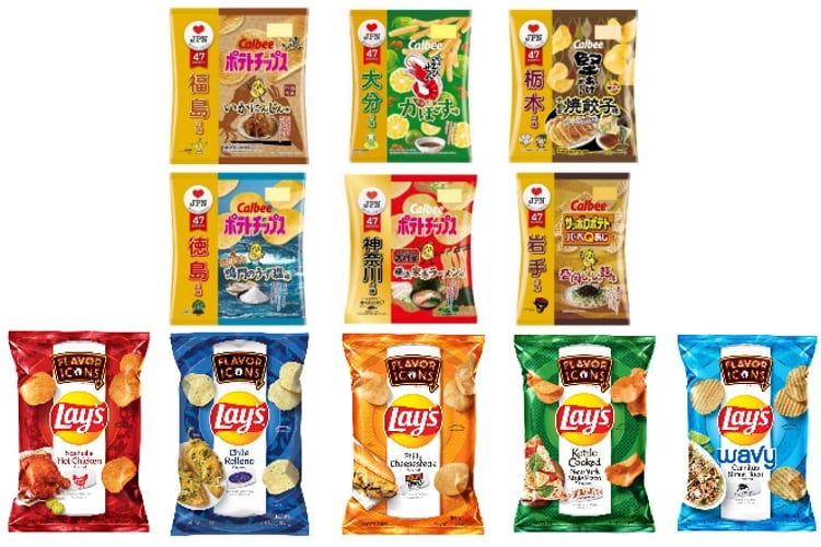 From carnitas to pressed sushi wrapped in persimmon leaf: The 52 new potato chip flavours from Lay’s and Calbee