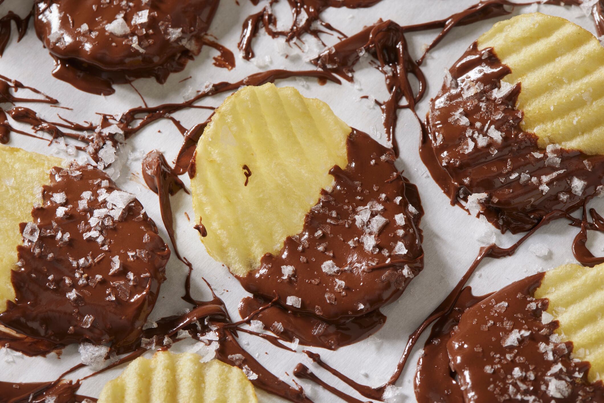 Chocolate covered chips