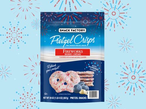 Snack Factory's Fireworks Berry Creme Pretzel Crisps