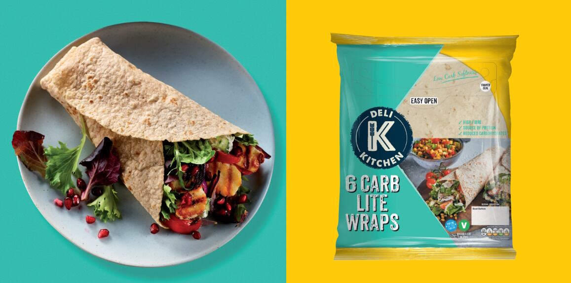 Deli Kitchen's Carb Lite Wraps contain just 14.6g of carbs