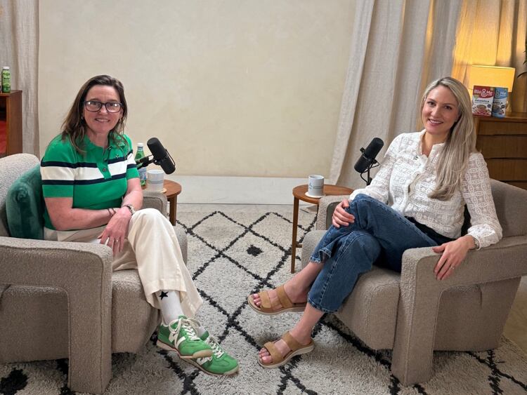 Genevieve Edwards Chief Executive at Bowel Cancer UK and Dr Megan Rossi Co-Founder BioMe