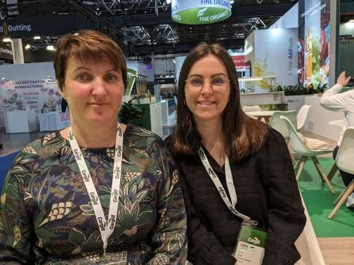 Susen Gottwald, R&D bakery category leader, and Laurine Franchi, business development manager for bakery, Cargill