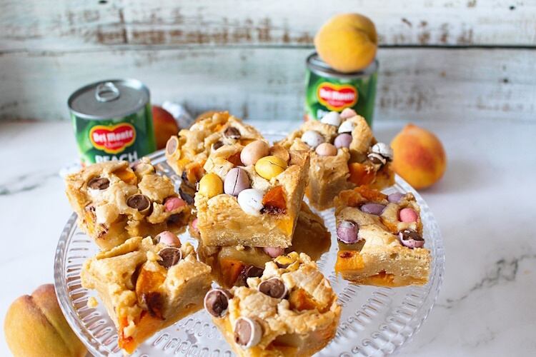 Del Monte's Easter Egg Peach Blondies