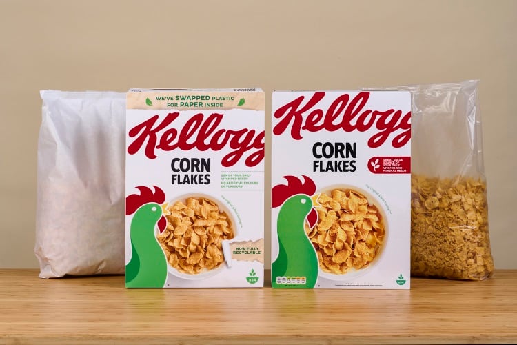 Kellogg’s UK to trial paper lining for Corn Flakes